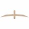 Ekena Millwork Bellingham Smooth Timber Gable Bracket, Douglas Fir, 60"W x 15"H x 1 1/2"D x 3 1/2"F, 6/12 Pitch GBW060X15X0204BEL00SDF - alternate 1
